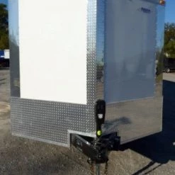 Enclosed Trailer 8.5' x 28' White Motorcycle Car Event Trailer -Cheap Trailers Store p1190060 1