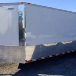 Enclosed Trailer 8.5' x 28' White Motorcycle Car Event Trailer -Cheap Trailers Store p1190062 1