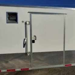 Enclosed Trailer 8.5' x 28' White Motorcycle Car Event Trailer -Cheap Trailers Store p1190078 1