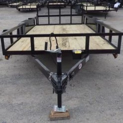6.4' X 14' Tandem Axle Dovetail Utility Trailer With Gate & Lights -Cheap Trailers Store p1200211 1