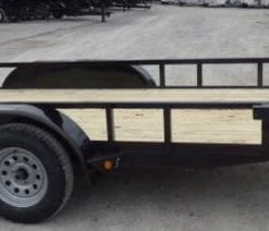 6.4' X 14' Tandem Axle Dovetail Utility Trailer With Gate & Lights -Cheap Trailers Store p1200217 1