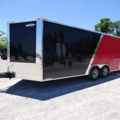Enclosed Trailer 8.5'x18' Red & Black - Car Hauler -Cheap Trailers Store p1250447edited 1