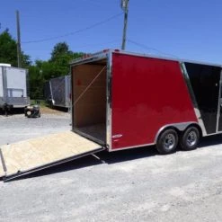Enclosed Trailer 8.5'x18' Red & Black - Car Hauler -Cheap Trailers Store p1250450edited 1