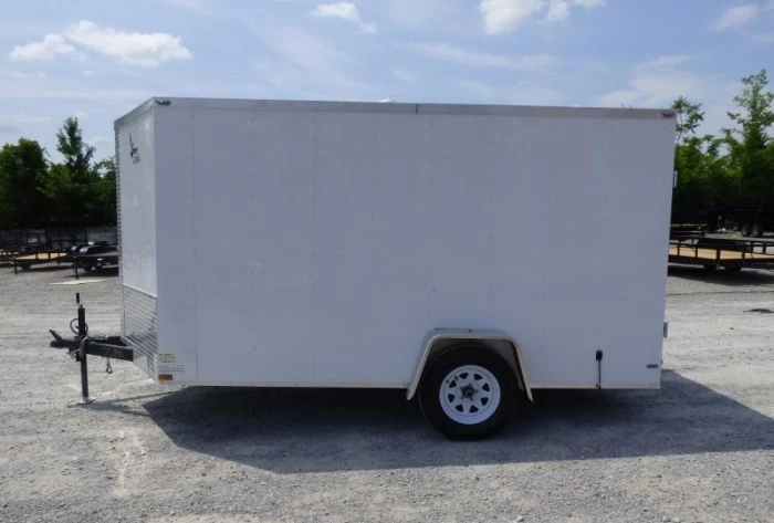 Enclosed Trailer 7'x12' 3500 lb Axle V-Nose W/ Barn Doors 3 Enclosed Trailer 7'x12' 3500 lb Axle V-Nose W/ Barn Doors