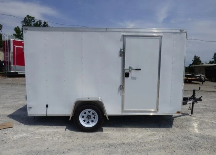 Enclosed Trailer 7'x12' 3500 lb Axle V-Nose W/ Barn Doors 8 Enclosed Trailer 7'x12' 3500 lb Axle V-Nose W/ Barn Doors - Image 6