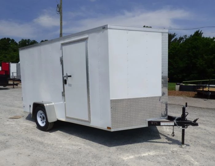 Enclosed Trailer 7'x12' 3500 lb Axle V-Nose W/ Barn Doors 4 Enclosed Trailer 7'x12' 3500 lb Axle V-Nose W/ Barn Doors - Image 2