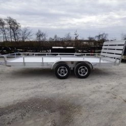 6.4' x 16' All Aluminum Utility Trailer Dual Axle Straight Deck -Cheap Trailers Store p1280887 7 1
