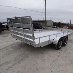 6.4' x 16' All Aluminum Utility Trailer Dual Axle Straight Deck -Cheap Trailers Store p1280890 7 1