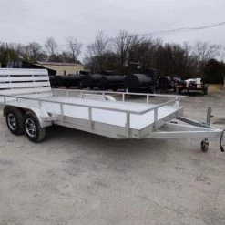 6.4' x 16' All Aluminum Utility Trailer Dual Axle Straight Deck -Cheap Trailers Store p1280893 7 1