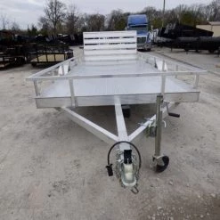 6.4' x 16' All Aluminum Utility Trailer Dual Axle Straight Deck