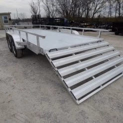 6.4' x 16' All Aluminum Utility Trailer Dual Axle Straight Deck -Cheap Trailers Store p1280897 7 1