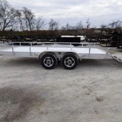6.4' x 16' All Aluminum Utility Trailer Dual Axle Straight Deck -Cheap Trailers Store p1280898 7 1
