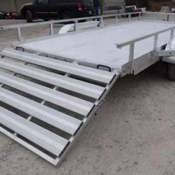 6.4' x 16' All Aluminum Utility Trailer Dual Axle Straight Deck -Cheap Trailers Store p1280899 7 1