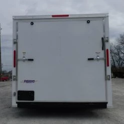 Enclosed Trailer 7'x14' White - V-Nose Lawn Mower Cargo Trailer 20 Enclosed Trailer 7'x14' White - V-Nose Lawn Mower Cargo Trailer -Cheap Trailers Store p1300107 1