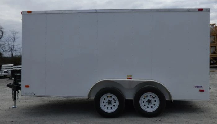 Enclosed Trailer 7'x14' White - V-Nose Lawn Mower Cargo Trailer 11 Enclosed Trailer 7'x14' White - V-Nose Lawn Mower Cargo Trailer - Image 9