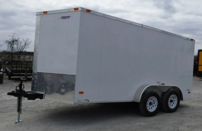 Enclosed Trailer 7'x14' White - V-Nose Lawn Mower Cargo Trailer 12 Enclosed Trailer 7'x14' White - V-Nose Lawn Mower Cargo Trailer - Image 10