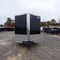 Enclosed Utility Hybrid Trailer 7'x18' with Side Ramp- Lawn Mower Equipment Hauler -Cheap Trailers Store p1330459 1