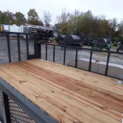 Enclosed Utility Hybrid Trailer 7'x18' with Side Ramp- Lawn Mower Equipment Hauler -Cheap Trailers Store p1330468 1