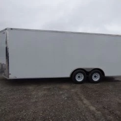 Enclosed Trailer 8.5' x 20' White 3500lb Axles - Cargo Hauler 21 Enclosed Trailer 8.5' x 20' White 3500lb Axles - Cargo Hauler -Cheap Trailers Store p1330479 1 1 1 1