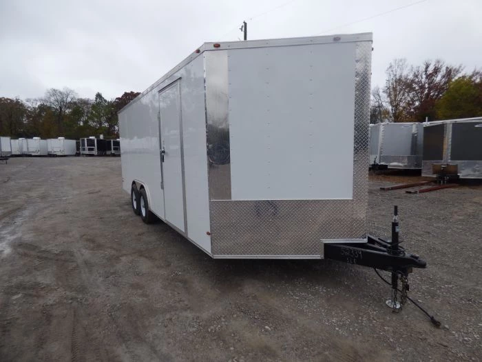 Enclosed Trailer 8.5' x 20' White 3500lb Axles - Cargo Hauler 4 Enclosed Trailer 8.5' x 20' White 3500lb Axles - Cargo Hauler - Image 2
