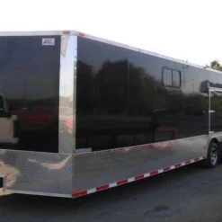 Enclosed Trailer 8.5'x28' Black - Car Equipment Hauler