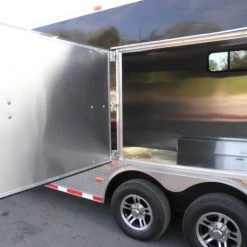Enclosed Trailer 8.5'x28' Black - Car Equipment Hauler -Cheap Trailers Store p4130045 1 1 1