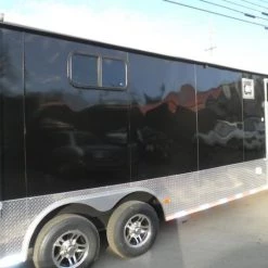 Enclosed Trailer 8.5'x28' Black - Car Equipment Hauler -Cheap Trailers Store p4130046 1 1 1