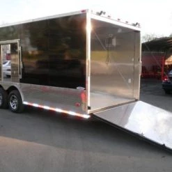 Enclosed Trailer 8.5'x28' Black - Car Equipment Hauler -Cheap Trailers Store p4130057 1 1 1 1 1