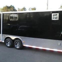 Enclosed Trailer 8.5'x28' Black - Car Equipment Hauler -Cheap Trailers Store p4130059 1 1 1 1 1