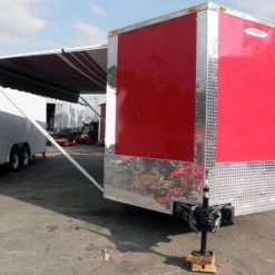 Enclosed Trailer 8.5'x24' Red - ATV Car Bike Equipment Hauler 34 Enclosed Trailer 8.5'x24' Red - ATV Car Bike Equipment Hauler -Cheap Trailers Store p5110004 1