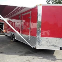 Enclosed Trailer 8.5'x24' Red - ATV Car Bike Equipment Hauler 39 Enclosed Trailer 8.5'x24' Red - ATV Car Bike Equipment Hauler -Cheap Trailers Store p5110005 1