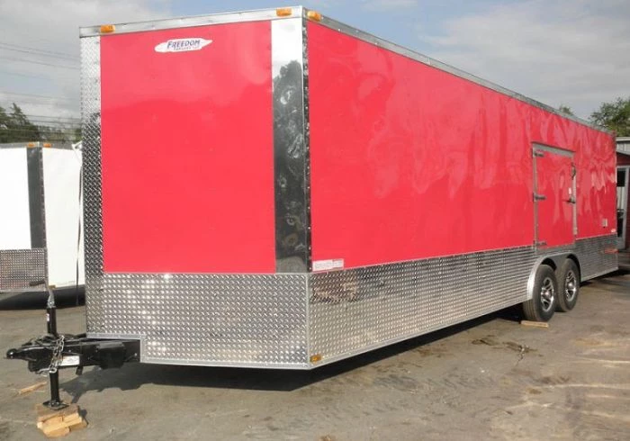 Enclosed Trailer 8.5'x24' Red - ATV Car Bike Equipment Hauler 3 Enclosed Trailer 8.5'x24' Red - ATV Car Bike Equipment Hauler
