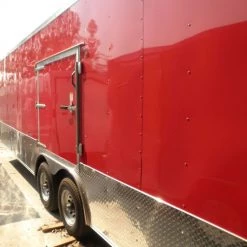 Enclosed Trailer 8.5'x26' Red - Lawn Equipment Car Motorcycle Hauler 34 Enclosed Trailer 8.5'x26' Red - Lawn Equipment Car Motorcycle Hauler -Cheap Trailers Store p5310018 1 1 1