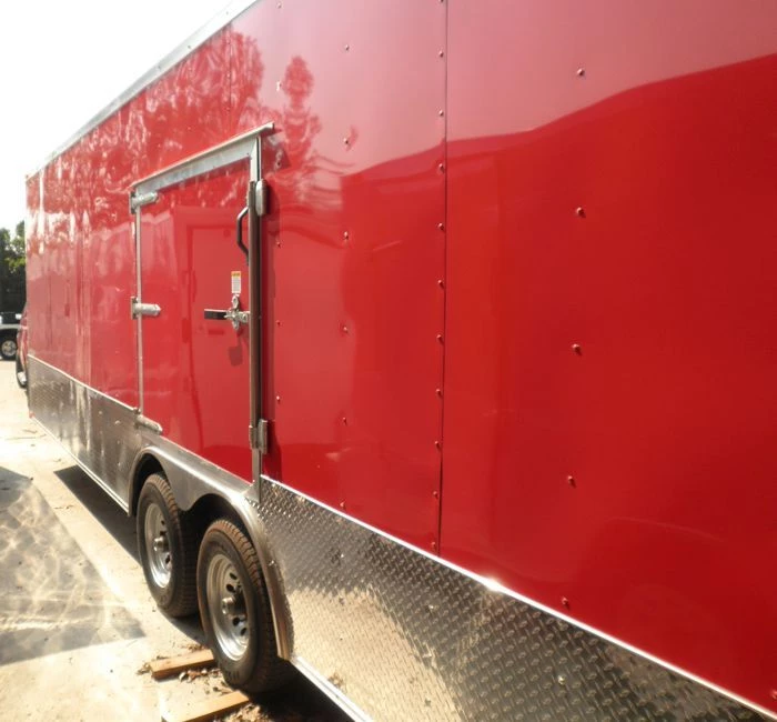 Enclosed Trailer 8.5'x26' Red - Lawn Equipment Car Motorcycle Hauler 15 Enclosed Trailer 8.5'x26' Red - Lawn Equipment Car Motorcycle Hauler - Image 13
