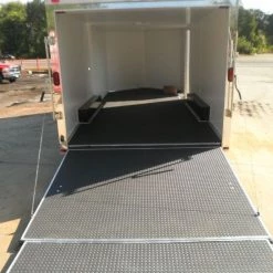 Enclosed Trailer 8.5'x18' White - Car ATV Bike Hauler - 3500 lb Axles -Cheap Trailers Store p8190132 1 2 1