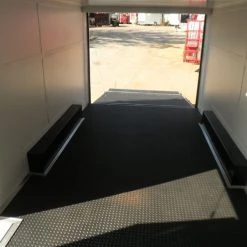 Enclosed Trailer 8.5'x18' White - Car ATV Bike Hauler - 3500 lb Axles -Cheap Trailers Store p8190134 1 2 1