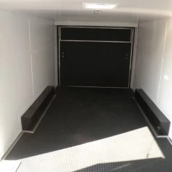 Enclosed Trailer 8.5'x18' White - Car ATV Bike Hauler - 3500 lb Axles -Cheap Trailers Store p8190138 1 2 1