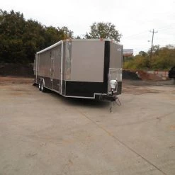 Enclosed Trailer 8.5'x26' Beige - Dual 5200 lb Axles Brakes -Cheap Trailers Store pa100006 1 1 1