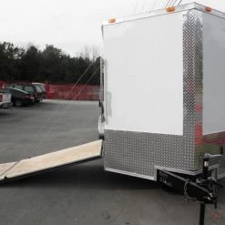 Enclosed Utility Hybrid Trailer 7'x20' - Lawn Mower Equipment Hauler -Cheap Trailers Store pb010023 1