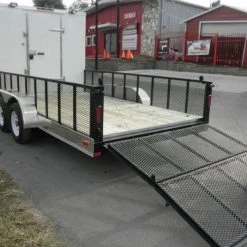 Enclosed Utility Hybrid Trailer 7'x20' - Lawn Mower Equipment Hauler -Cheap Trailers Store pb010033 1