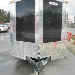 Enclosed Trailer 7'x16' Custom Built - Motorcycle ATV Car Event (Black) -Cheap Trailers Store picture 124 1 2 1 1