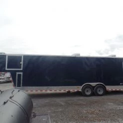 Enclosed 8.5x36' Custom Indigo Blue Goose-Neck Trailer -Cheap Trailers Store sam 0540 2