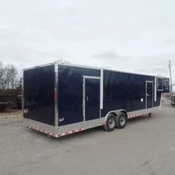 Enclosed 8.5x36' Custom Indigo Blue Goose-Neck Trailer -Cheap Trailers Store sam 0542 2