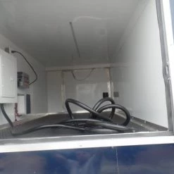 Enclosed 8.5x36' Custom Indigo Blue Goose-Neck Trailer -Cheap Trailers Store sam 0548 1