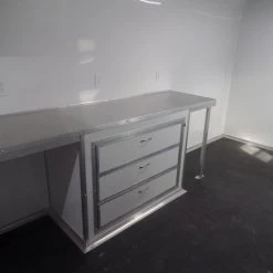 Enclosed 8.5x36' Custom Indigo Blue Goose-Neck Trailer -Cheap Trailers Store sam 0556 2