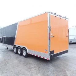 Black/Orange 8.5x36' Goosneck Enclosed Trailer -Cheap Trailers Store sam 0586 2 2