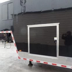 Black/Orange 8.5x36' Goosneck Enclosed Trailer -Cheap Trailers Store sam 0596 2 1