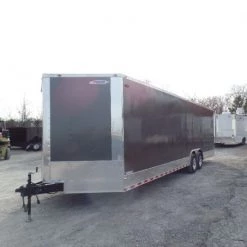 Enclosed 8.5x28 Med. Charcoal Equipment Trailer 20 Enclosed 8.5x28 Med. Charcoal Equipment Trailer -Cheap Trailers Store sam 0945 1 2