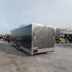 Enclosed 8.5x28 Med. Charcoal Equipment Trailer 14 Enclosed 8.5x28 Med. Charcoal Equipment Trailer -Cheap Trailers Store sam 0946 1 2
