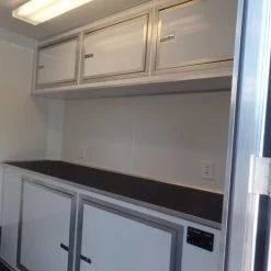 Custom Enclosed Trailer 8.5 X 24 White -Cheap Trailers Store sam 2683 2